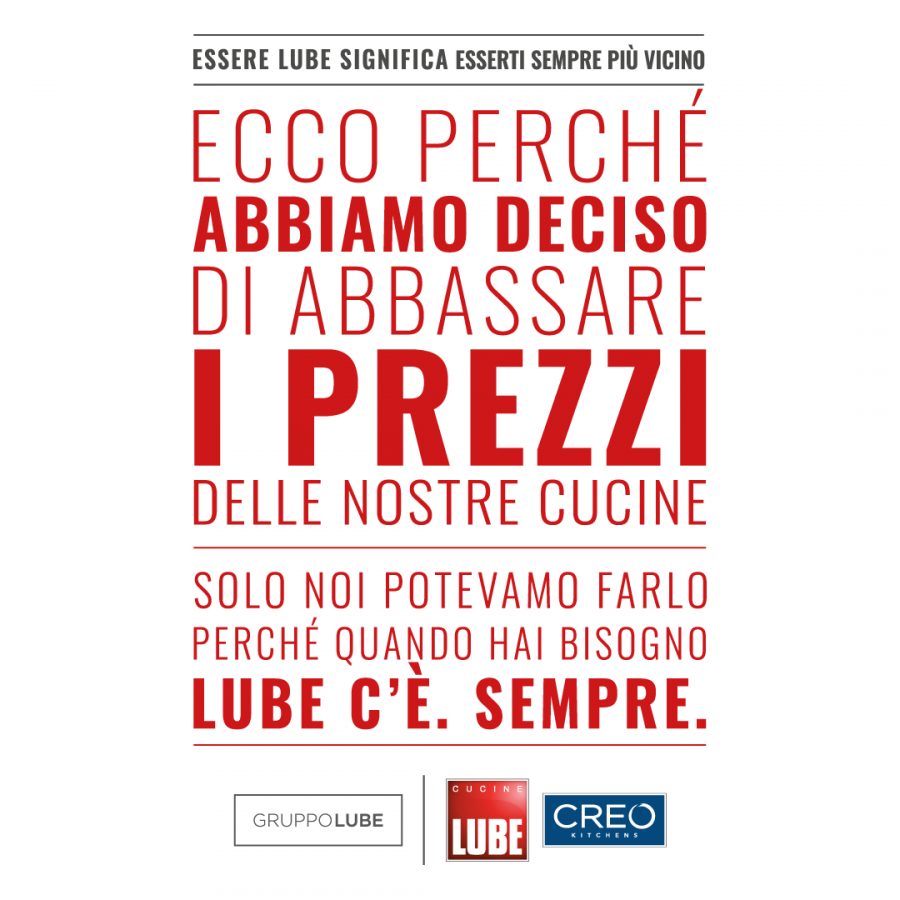 Promozioni - promozione ABBASSA PREZZI - LUBE CREO Store Lentate sul Seveso